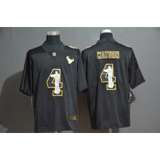 Houston Texans #4 Deshaun Watson Black Jesus Faith Edition Limited Nike NFL Men Jersey