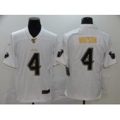 Houston Texans #4 Deshaun Watson White 100th Season Vapor Untouchable Limited Nike NFL Men Jersey