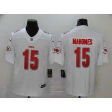 Kansas City Chiefs #15 Patrick Mahomes White Super Bowl LIV Vapor Limited Nike NFL Men Jersey