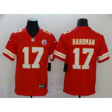 Kansas City Chiefs #17 Mecole Hardman Red Vapor Untouchable Limited Nike NFL Men Jersey