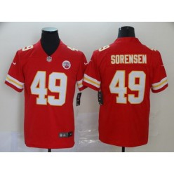 Kansas City Chiefs #49 Daniel Sorensen Red Vapor Untouchable Limited Nike NFL Men Jersey