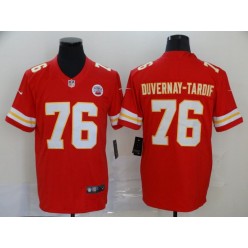 Kansas City Chiefs #76 Laurent Duvernay Tardif Red Vapor Untouchable Limited Nike NFL Men Jersey
