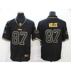 Kansas City Chiefs #87 Travis Kelce Black Gold Vapor Untouchable Limited Nike NFL Men Jersey