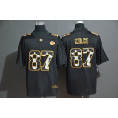 Kansas City Chiefs #87 Travis Kelce Black Jesus Faith Edition Limited Nike NFL Men Jersey