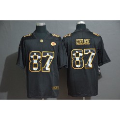 Kansas City Chiefs #87 Travis Kelce Black Jesus Faith Edition Limited Nike NFL Men Jersey