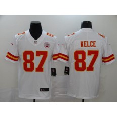 Kansas City Chiefs #87 Travis Kelce White Vapor Untouchable Player Limited Nike NFL Men Jersey