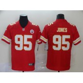 Kansas City Chiefs #95 Chris Jones Red Vapor Untouchable Limited Nike NFL Men Jersey