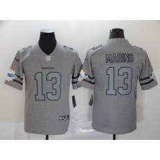 Miami Dolphins #13 Dan Marino 2019 Gray Gridiron Gray Vapor Untouchable Limited Nike NFL Men Jersey