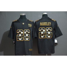 New York Giants #26 Saquon Barkley Black Jesus Faith Edition Limited Nike NFL Men Jersey