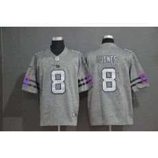 New York Giants #8 Daniel Jones 2019 Gray Gridiron Gray Vapor Untouchable Limited Nike NFL Men Jersey