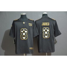 New York Giants #8 Daniel Jones Black Jesus Faith Edition Limited Nike NFL Men Jersey