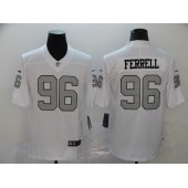 Oakland Raiders #96 Clelin Ferrell White Color Rush Limited Nike NFL Men Jersey