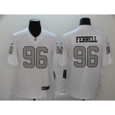 Oakland Raiders #96 Clelin Ferrell White Color Rush Limited Nike NFL Men Jersey