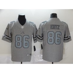 Philadelphia Eagles #86 Zach Ertz 2019 Gray Gridiron Gray Vapor Untouchable Limited Nike NFL Men Jersey