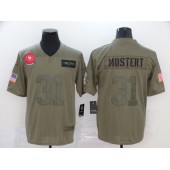 San Francisco 49ers #31 Raheem Mostert Olive Salute To Service Limited Nike NFL Men Jersey