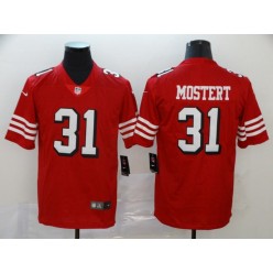 San Francisco 49ers #31 Raheem Mostert Red Color Rush Vapor Untouchable Limited Nike NFL Men Jersey