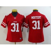 Women Nike San Francisco 49ers #31 Raheem Mostert Red Vapor Untouchable Limited Nike NFL Men Jersey