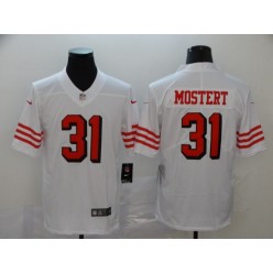 San Francisco 49ers #31 Raheem Mostert White Color Rush Vapor Untouchable Limited Nike NFL Men Jersey