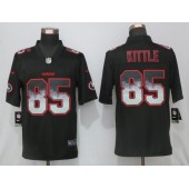 San Francisco 49ers #85 George Kittle Black Arch Smoke Vapor Untouchable Limited Nike NFL Men Jersey