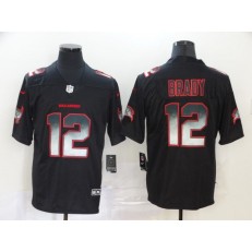 Tampa Bay Buccaneers #12 Tom Brady Black Arch Smoke Vapor Untouchable Limited Nike NFL Men Jersey