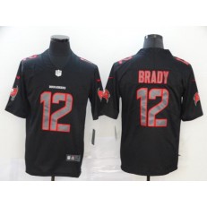 Tampa Bay Buccaneers #12 Tom Brady Black Impact Vapor Limited Nike NFL Men Jersey