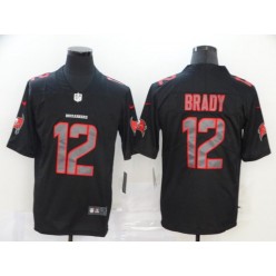 Tampa Bay Buccaneers #12 Tom Brady Black Impact Vapor Limited Nike NFL Men Jersey