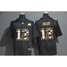 Tampa Bay Buccaneers #12 Tom Brady Black Jesus Faith Edition Limited Nike NFL Men Jersey