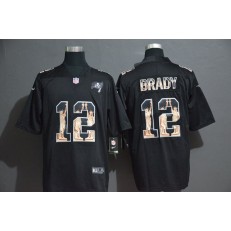 Tampa Bay Buccaneers #12 Tom Brady Black Statue Of Liberty Limited Nike NFL Men Jersey
