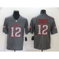 Tampa Bay Buccaneers #12 Tom Brady Gray Camo Vapor Untouchable Limited Nike NFL Men Jersey