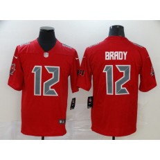 Tampa Bay Buccaneers #12 Tom Brady Red Color Rush Limited Nike NFL Men Jersey
