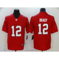 Tampa Bay Buccaneers #12 Tom Brady Red Vapor Untouchable Limited Nike NFL Men Jersey