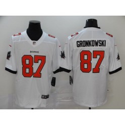 Tampa Bay Buccaneers #87 Rob Gronkowski White 2020 New Vapor Untouchable Limited Nike NFL Men Jersey
