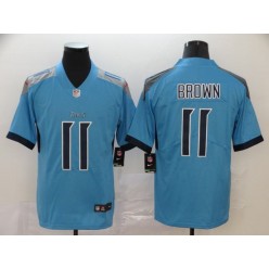 Tennessee Titans #11 A.J. Brown Blue New Vapor Untouchable Limited Nike NFL Men Jersey