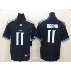 Tennessee Titans #11 A.J. Brown Navy Vapor Untouchable Limited Nike NFL Men Jersey
