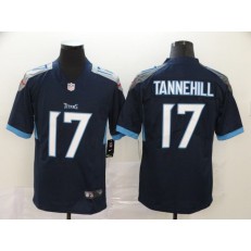 Tennessee Titans #17 Ryan Tannehill Navy Vapor Untouchable Limited Nike NFL Men Jersey