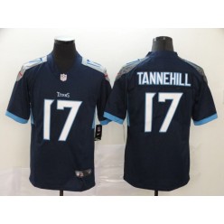 Tennessee Titans #17 Ryan Tannehill Navy Vapor Untouchable Limited Nike NFL Men Jersey