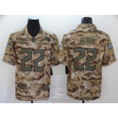 Tennessee Titans #22 Derrick Henry Camo Salute To Service Limited Nike NFL Men Jersey
