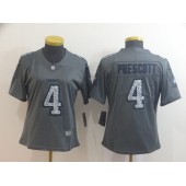 Women Nike Dallas Cowboys #4 Dak Prescott Gray Camo Vapor Untouchable Limited Jersey