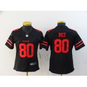 Women Nike San Francisco 49ers #80 Jerry Rice Black Vapor Untouchable Limited Jersey