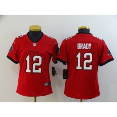 Women Nike Tampa Bay Buccaneers #12 Tom Brady Red New 2020 Vapor Untouchable Limited Jersey