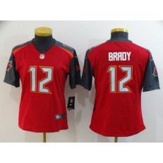 Women Nike Tampa Bay Buccaneers #12 Tom Brady Red Vapor Untouchable Limited Jersey