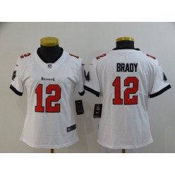 Women Nike Tampa Bay Buccaneers #12 Tom Brady White New 2020 Vapor Untouchable Limited Jersey