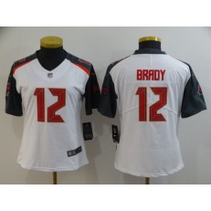 Women Nike Tampa Bay Buccaneers #12 Tom Brady White Vapor Untouchable Limited Jersey
