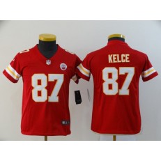 Youth Nike Kansas City Chiefs #87 Travis Kelce Red Vapor Untouchable Limited Jersey