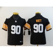 Youth Nike Pittsburgh Steelers #90 T.J. Watt Black Alternate Vapor Untouchable Limited Jersey