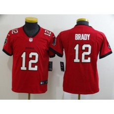 Youth Nike Tampa Bay Buccaneers #12 Tom Brady Red New 2020 Vapor Untouchable Limited Jersey