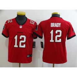 Youth Nike Tampa Bay Buccaneers #12 Tom Brady Red New 2020 Vapor Untouchable Limited Jersey