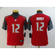 Youth Nike Tampa Bay Buccaneers #12 Tom Brady Red Vapor Untouchable Limited Jersey