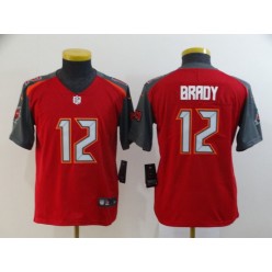 Youth Nike Tampa Bay Buccaneers #12 Tom Brady Red Vapor Untouchable Limited Jersey