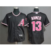 MLB Arizona Diamondbacks #13 Nick Ahmed Black Nike Flexbase Jersey